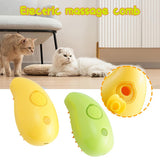 Cepillo de Vapor para Mascotas 3 en 1 — Cepilla, Limpia y Masajea