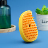 Cepillo de Vapor para Mascotas 3 en 1 — Cepilla, Limpia y Masajea