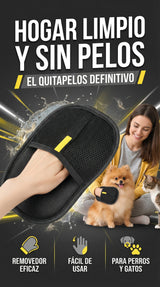 Guante Cepillo para Mascotas — Acaricia y Quita el Pelo Suelto a la Vez