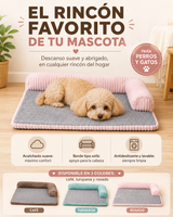 Cama Sofá Acolchada para Perros y Gatos — Descanso Cómodo y Abrigado