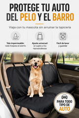 Cubre Asiento Impermeable para Auto — Protege tu Auto del Pelo y el Barro