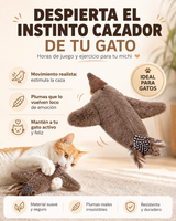 Juguete Interactivo Pájaro Volador para Gatos — Despierta su Instinto Cazador
