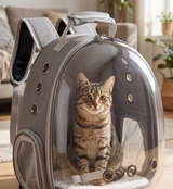 Mochila Transportadora para Mascotas (Gris) — Llévalo Contigo a Todos Lados